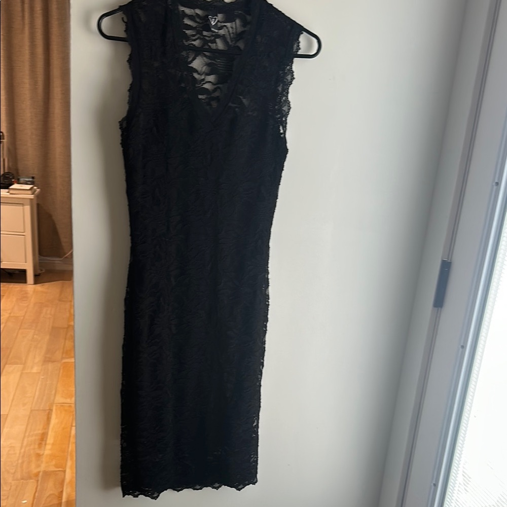 Elegant Black Lace Dress